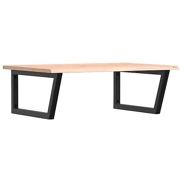 vidaXL Waschtischplatte mit Halterung Stahl und Massivholz Eiche 3302635 günstig online kaufen