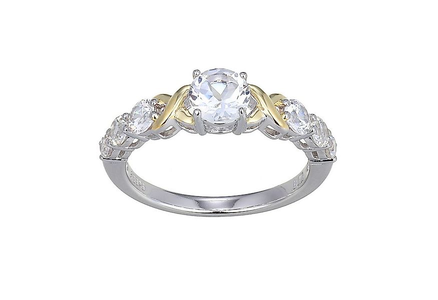 Cavill Silberring Cavill Sterlingsilber Ring mit 0,44 ct Weißtopas & 1,20 c günstig online kaufen