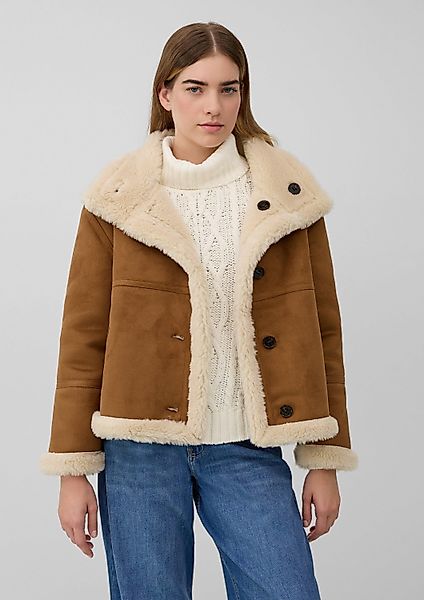 s.Oliver Winterjacke Outdoor-Jacke Wendejacke mit Teddyplüsch günstig online kaufen