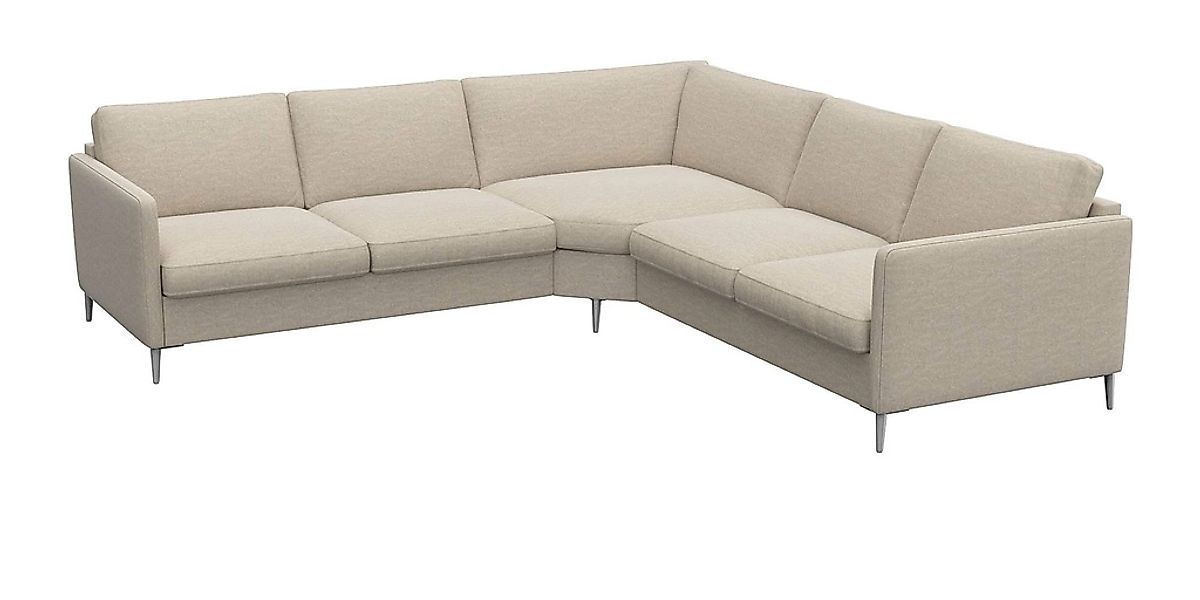 FLEXLUX Ecksofa "Fiore, gleichschenklig, bequem durch hochwertigem Sitzaufb günstig online kaufen