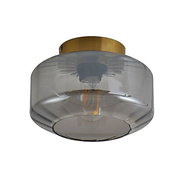 Lindby Deckenlampe Hildur 10030778 in Alu aus Glas 1-flammig E27 Wohnzimmer günstig online kaufen