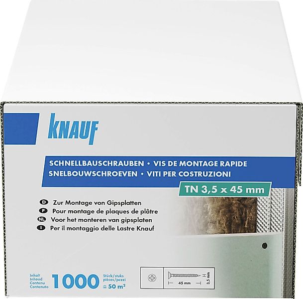 KNAUF Trockenbauschrauber Knauf Schnellbauschrauben 3,5 x günstig online kaufen