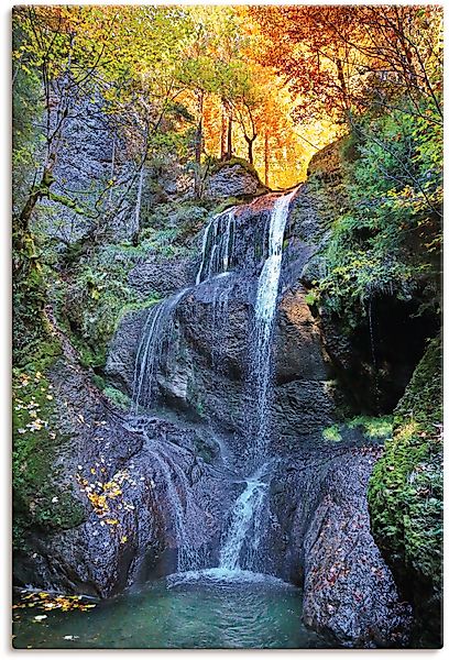 Artland Wandbild "Niedersonthofener Wasserfall im Allgäu", Wasserfallbilder günstig online kaufen