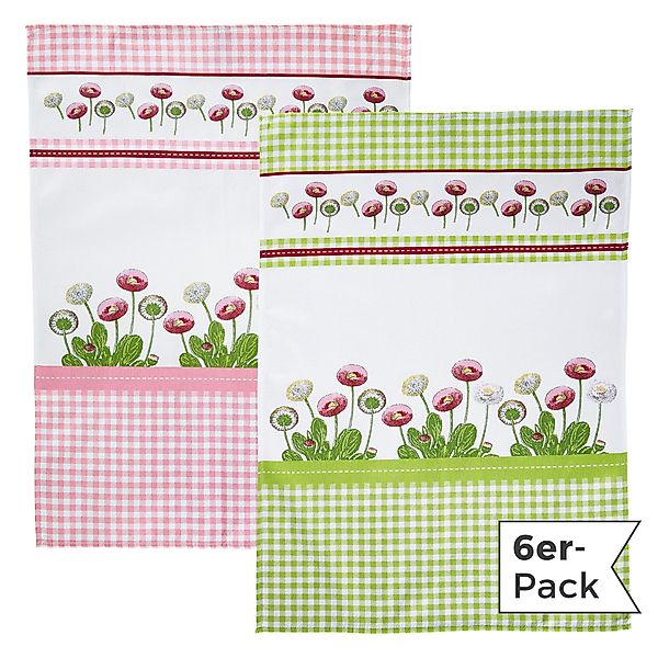 Erwin Müller Geschirrtuch Geschirrtuch 6er-Pack, Baumwolle günstig online kaufen