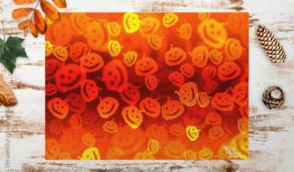 tischsetmacher Tischset Platzsets - Herbst - Halloween - Kürbiskäpfe - 12 S günstig online kaufen