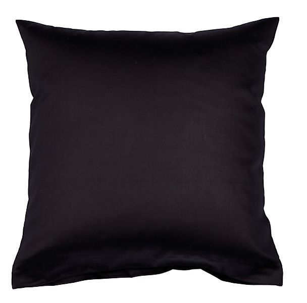 Janine Janine Mako-Satin Bettwäsche Colors 31001 schwarz Größe:  80x80 cm günstig online kaufen