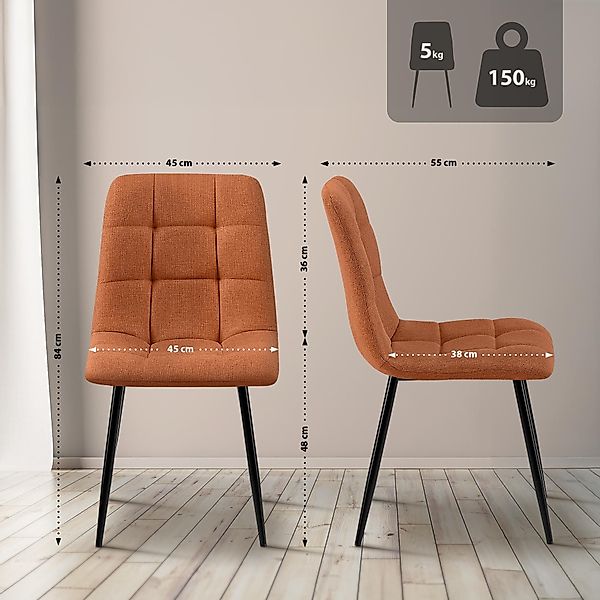 CLP Esszimmerstuhl Tilde (4er Set), mit günstig online kaufen