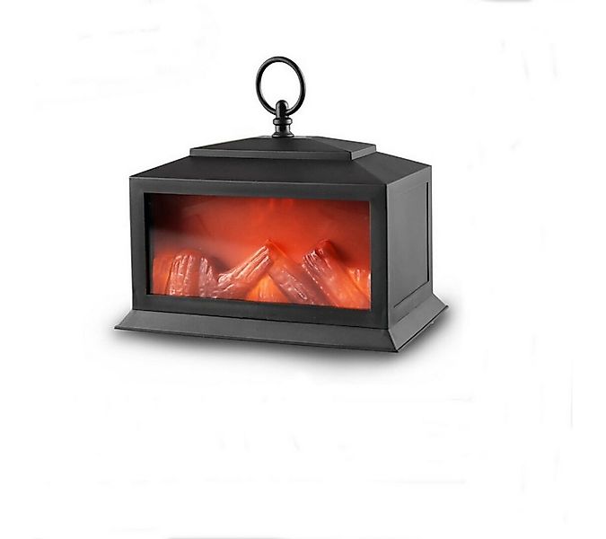 emeco LED Tischleuchte LED Kamin Laterne Deko Tisch Fenster Wohnzimmer Flam günstig online kaufen