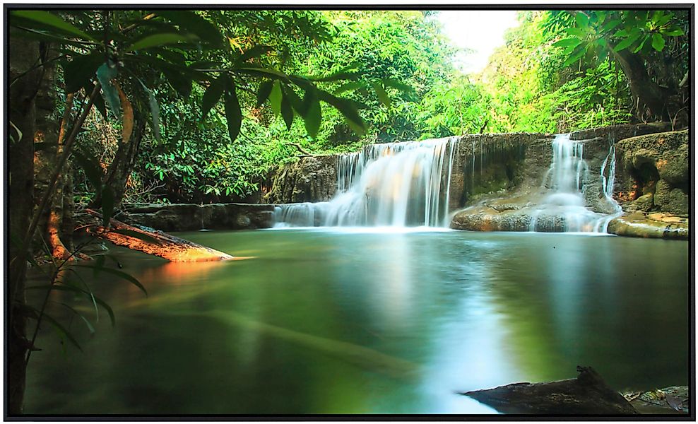 Papermoon Infrarotheizung »Kleiner Regenwald Wasserfall«, sehr angenehme St günstig online kaufen