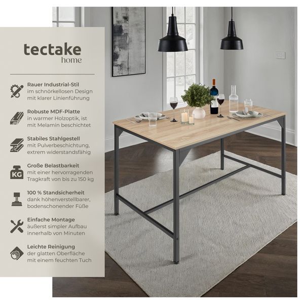 tectake Esstisch Belfast (1-St., 1 tlg), günstig online kaufen