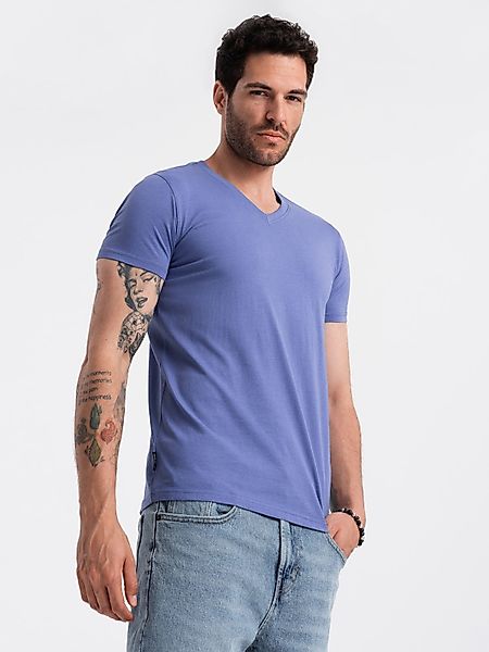 OMBRE T-Shirt Klassisches Herren-T-Shirt mit V-Ausschnitt günstig online kaufen