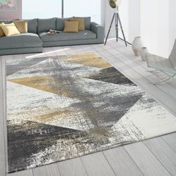 Paco Home Teppich "Mero 102" rechteckig 16 mm Höhe Kurzflor, modernes Desig günstig online kaufen