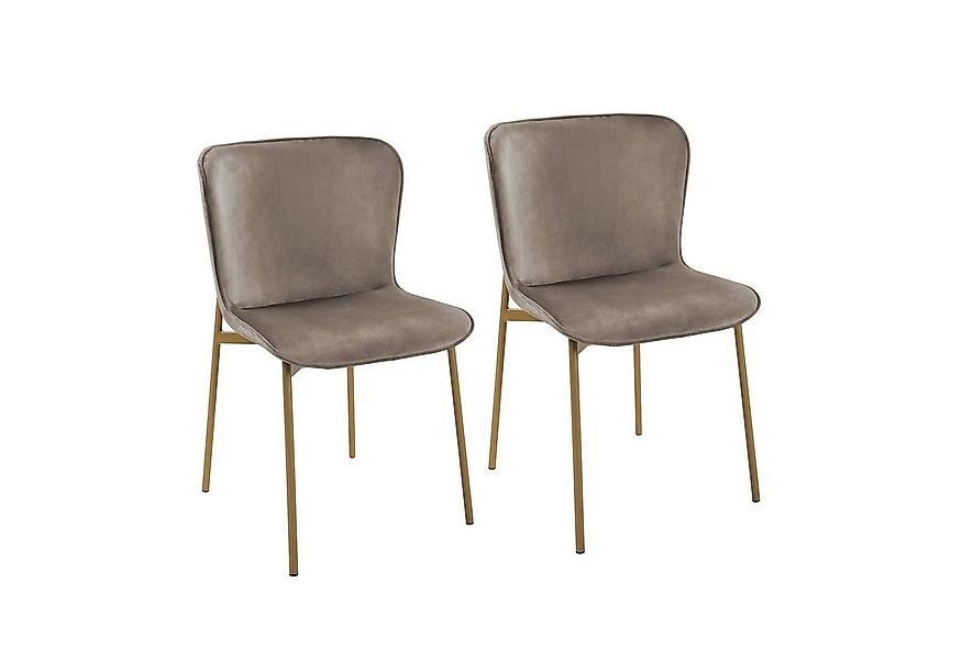SVITA Esszimmerstuhl MARY (2er-Set), Esszimmerstühle, Armlehnen, Metallbein günstig online kaufen