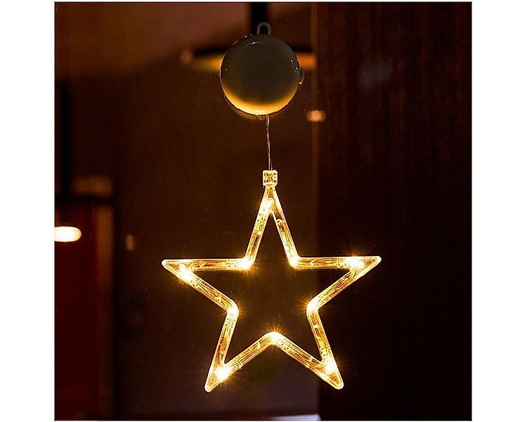 Qualra LED-Lichterkette LED Sterne Weihnachtsbeleuchtung Lichterkette Fenst günstig online kaufen