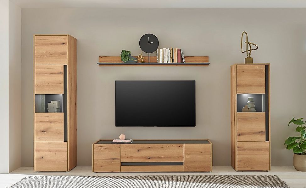 INOSIGN Wohnwand City/Giron, moderne Anbauwand, Komplettset in vielen Farbe günstig online kaufen