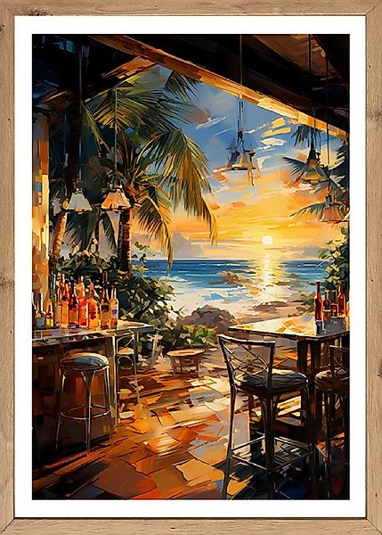 Bönninghoff Bild mit Rahmen, Abstrakt, Abstrakte, Bar & Lounges, Cocktail, günstig online kaufen