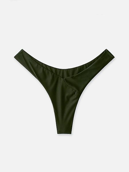 Plain Army Green Bikini Bottoms günstig online kaufen