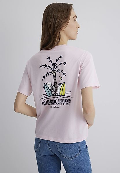 Mavi T-Shirt "BEACH PRINTED T-SHIRT", Katzen T-Shirt günstig online kaufen