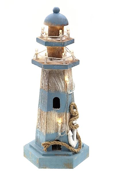 ELLUG Dekoobjekt Leuchtturm aus Holz in günstig online kaufen