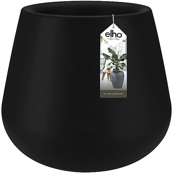 Elho Blumentopf Pure Cone Ø 43 cm Schwarz günstig online kaufen