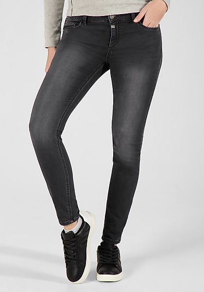 TIMEZONE Damen Jeans AleenaTZ - Tight Fit - Schwarz - Black Wash günstig online kaufen