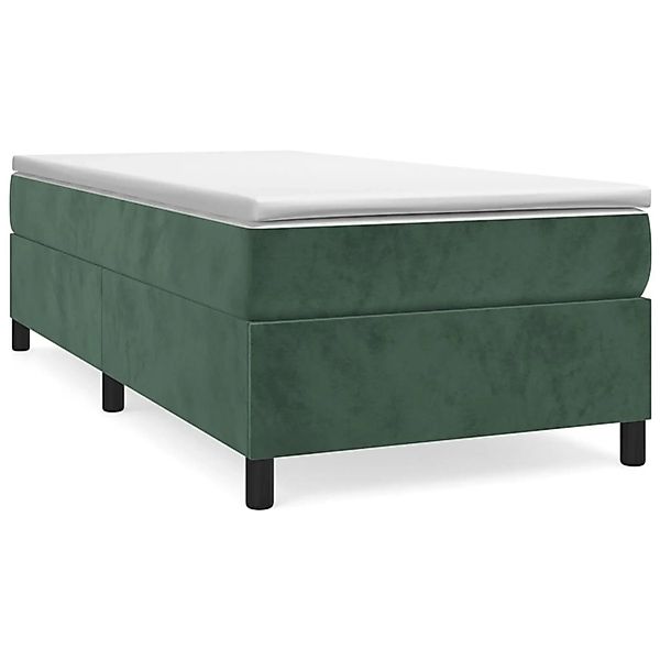 Vidaxl Boxspringbett Dunkelgrün 90x200 Cm Samt günstig online kaufen