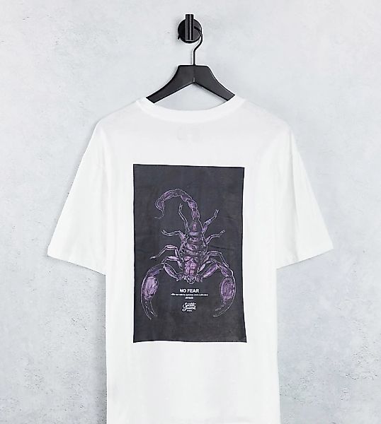 Sixth June – Oversize-T-Shirt in Weiß mit Skorpion-Print hinten günstig online kaufen
