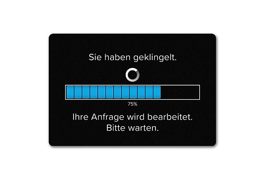 speecheese Fußmatte Sie haben geklingelt Fußmatte in 40x60 cm ohne Rand mit günstig online kaufen