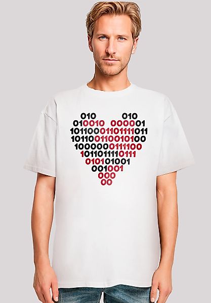 F4NT4STIC T-Shirt "I love you Binary Code Herz", Premium Qualität günstig online kaufen