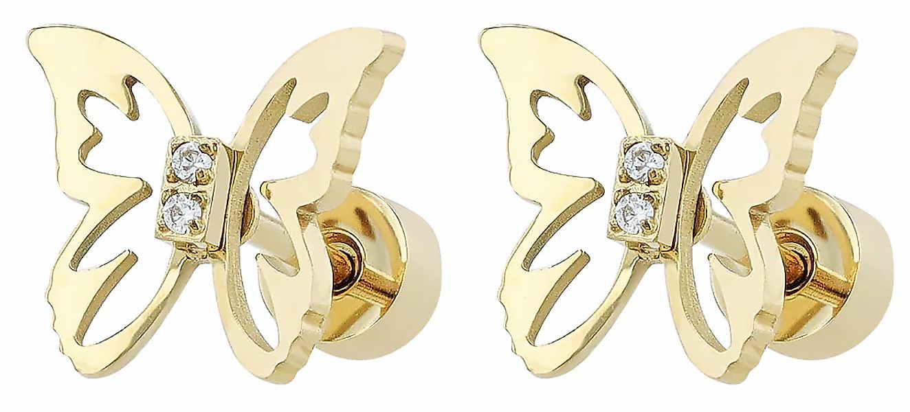 Adelia´s Paar Ohrhänger "Damen Ohrringe – Ohrstecker aus Edelstahl mit Stra günstig online kaufen