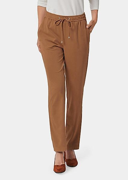 GOLDNER Stoffhose Kurzgröße: Freizeithose SARA, Veloursleder-Optik günstig online kaufen