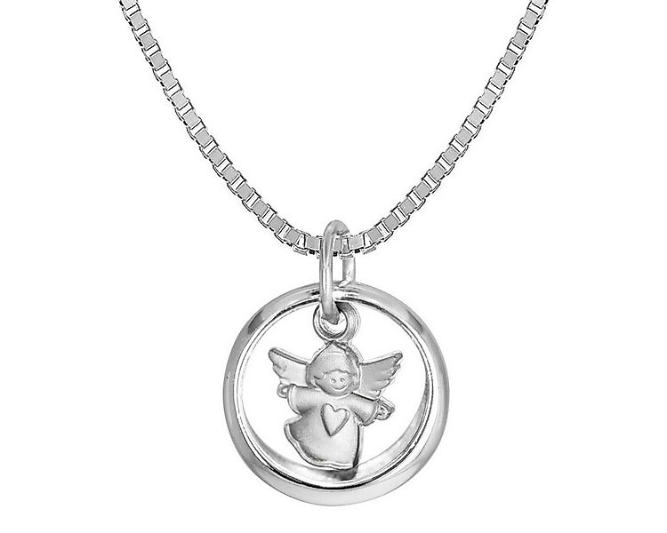 trendor Kette mit Anhänger Taufkette 925 Silber Taufring mit Engel günstig online kaufen