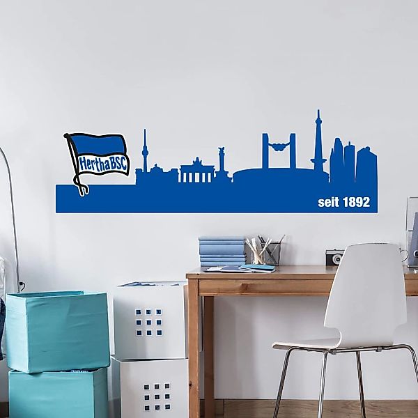 Wall-Art Wandtattoo "Fußball Hertha BSC Skyline", (1 St.), selbstklebend, e günstig online kaufen