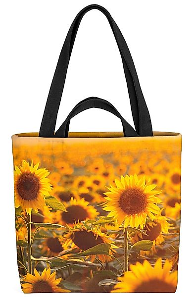 VOID Henkeltasche (1-tlg), Sonnenblumen Feld Sommer günstig online kaufen