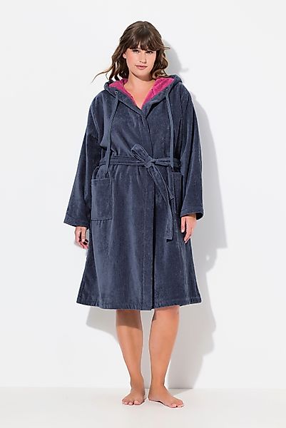 Ulla Popken Bademantel Bademantel Doubleface Frottee günstig online kaufen