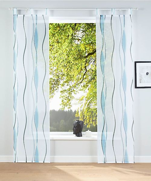 my home Schiebegardine "Dimona" Schlaufen 2 Stk. tlg. 2er-Set, Fertiggardin günstig online kaufen