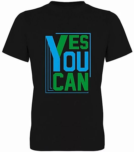 G-graphics T-Shirt Yes you can Herren T-Shirt, mit trendigem Frontprint, Au günstig online kaufen