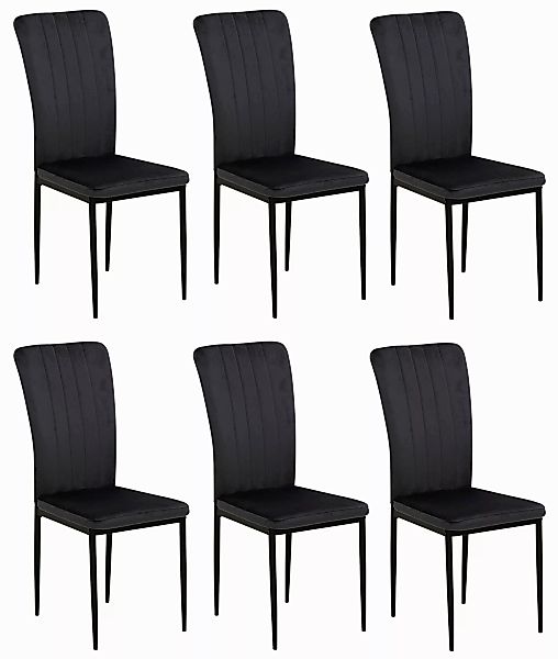Home affaire 4-Fußstuhl Bergamo (Set, 6 günstig online kaufen