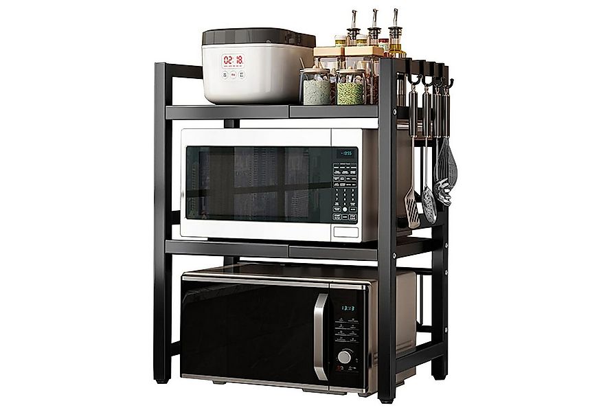 HAUSS SPOLE Küchenregal 3-stufiges Mikrowellenständer Standregal Erweiterba günstig online kaufen