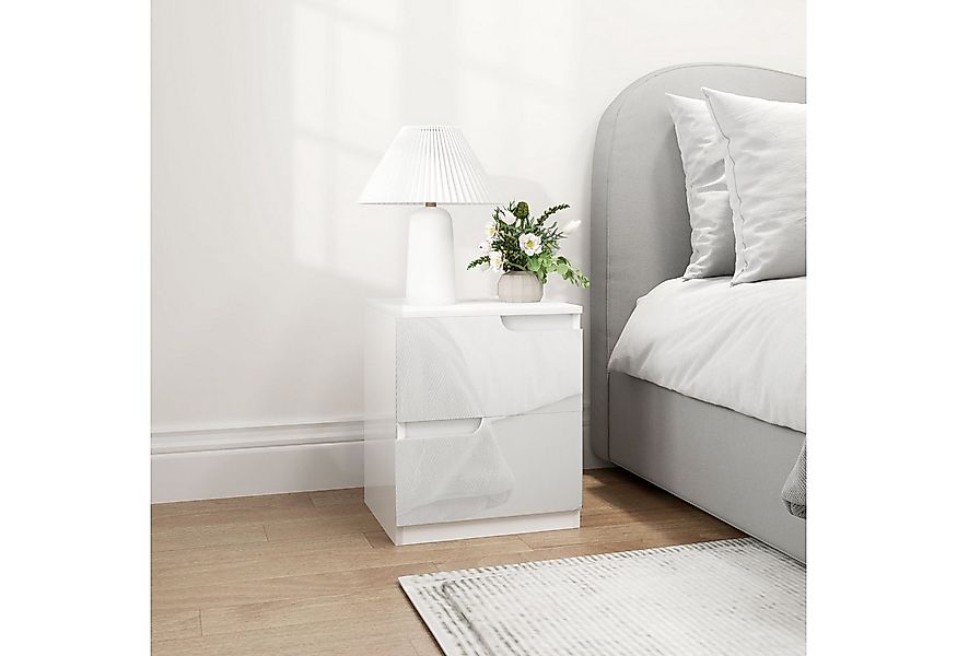 HOMCOM Nachttisch mit 2 Schubladen (Nachtschrank, 1-St., Beistelltisch), fü günstig online kaufen