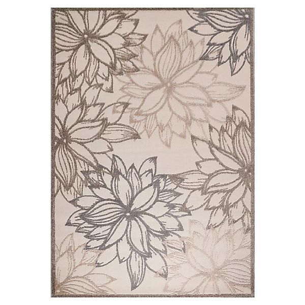 Sanat Outdoorteppich FLORAL creme B/L: ca. 60x110 cm günstig online kaufen