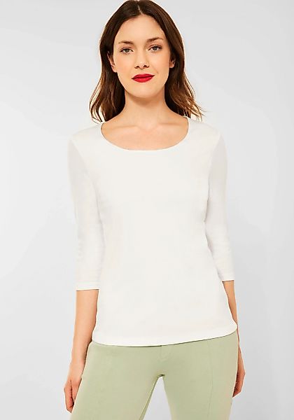 STREET ONE 3/4-Arm-Shirt "Style Pania" mit extra Futter an der Vorderseite günstig online kaufen