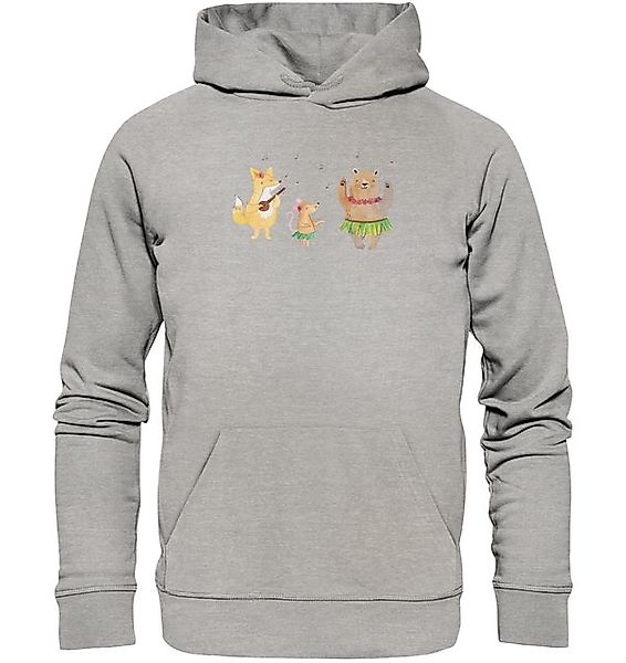 Mr. & Mrs. Panda Hoodie Waldtiere Aloha Größe XL - Heather Grey - Geschenk, günstig online kaufen