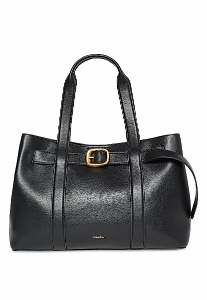 Calvin Klein Henkeltasche "BUCKLE MEDIUM TOTE" Schultertasche, Handtasche, günstig online kaufen