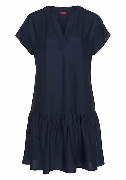 s.Oliver Blusenkleid, mit Volant am Rock, Tunikakleid, Sommerkleid, Basic günstig online kaufen