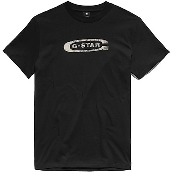 G-Star Raw  T-Shirt T-Shirt DISTRESSED OLD SCHOOL LOGO Kurzarmshirt günstig online kaufen