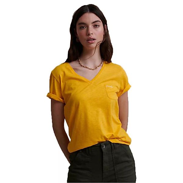 Superdry Organic Cotton Essential Kurzarm T-shirt S Springs Yellow günstig online kaufen