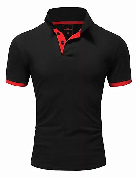 REPUBLIX Poloshirt RONALD Herren Shirt mit kontrastierenden Akzenten, in Pi günstig online kaufen