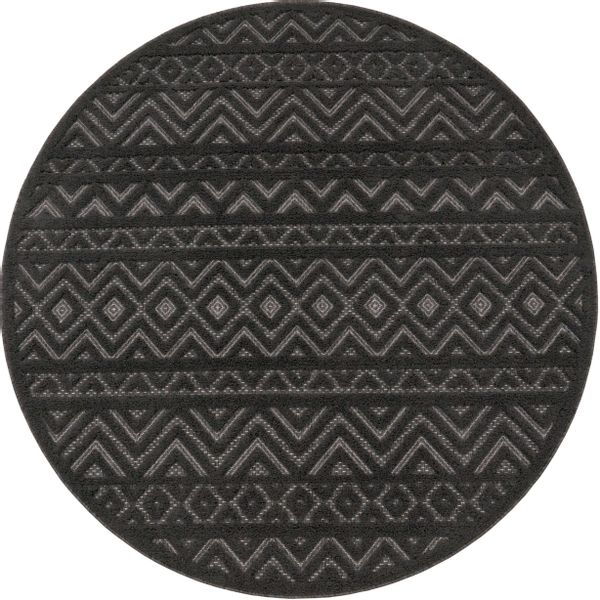 Paco Home Teppich "Livorno 673" rund 14 mm Höhe Uni-Farben, Scandi, Rauten günstig online kaufen