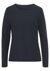 LASCANA Langarmshirt "mit Streifenstruktur" aus weicher Baumwoll-Qualität günstig online kaufen
